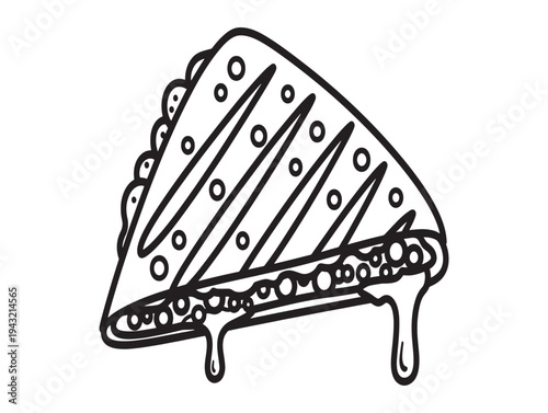 A slice of melted cheese pizza with toppings