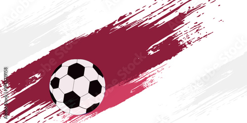 football cup , soccer ball. Sport poster, infinity concept background