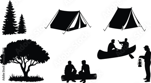 Web“Camping silhouette illustration, outdoor adventure vector, tents and trees design, canoe paddling activity, lantern light icon, nature recreation artwork”