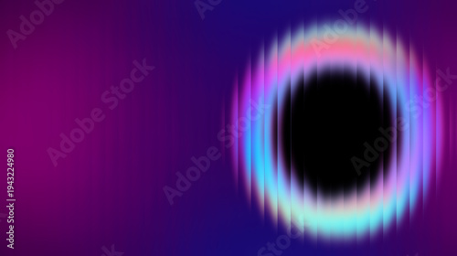 Purple and Blue Neon ripple glass gradient in magenta, violet, ember orange on deep midnight. Sharp ribbed distortion, cinematic glow; futuristic texture background, vector illustration