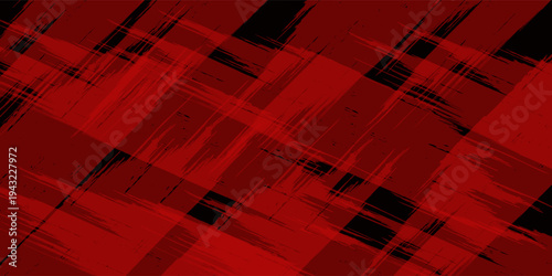 A visually striking pattern mimicking visual static or interference, with jagged black lines slashing across a red field. Ideal for digital backdrops, cyberpunk themes, or creative rebellion.