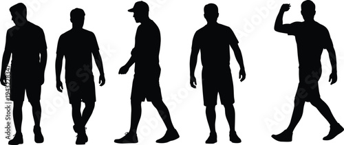 WebCasual people silhouettes walking, relaxed lifestyle concept, outdoor activity, everyday movement, human posture study, leisure time, modern youth culture, casual clothing