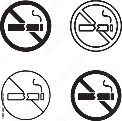 Isolated Break Smoking Habit Icon Design, Break Smoking Habit icon, Break Smoking Habit vector, quit smoking awareness, healthy lifestyle campaign