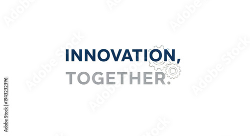 Teamwork drives innovation with interconnected gears symbolizing collaboration and progress.