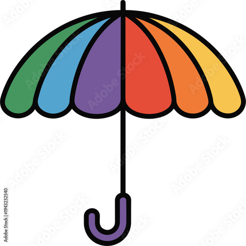 umbrella isolated on white background.