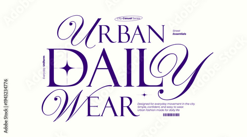 T-shirts with typographic designs. Minimalist streetwear.