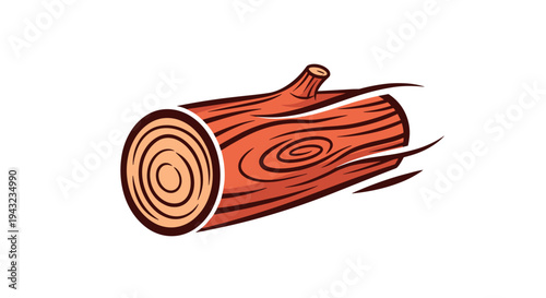 Fast Moving Wooden Log Icon