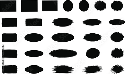 Brush stroke shapes and sizes