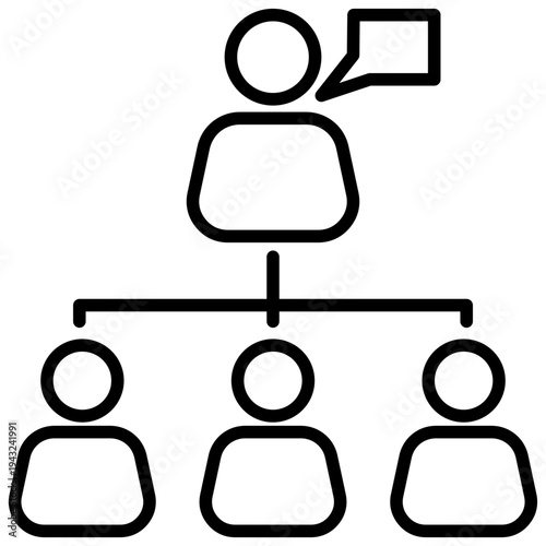 Leadership Outline Icon