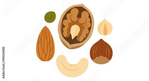 Almonds Whole and Sliced in Shell.