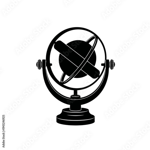 Vintage retro electric fan and antique microphone equipment isolated on white background for a cool summer wind