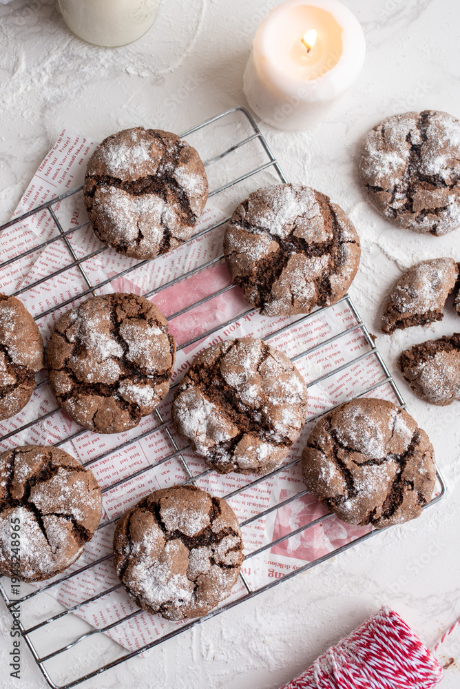 Fototapeta premium Crinkle cookies