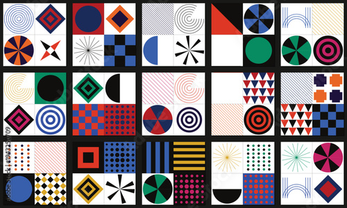 Urban Techno Geometric Abstract Grid Surface