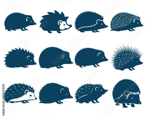 Hedgehog Silhouette SVG Bundle