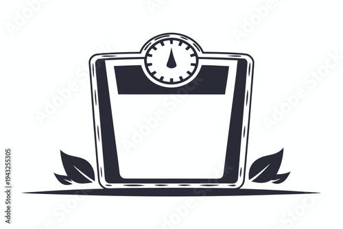 Flat design illustration of healthy food packaging, showcasing natural ingredients and a clean, modern aesthetic for organic products.