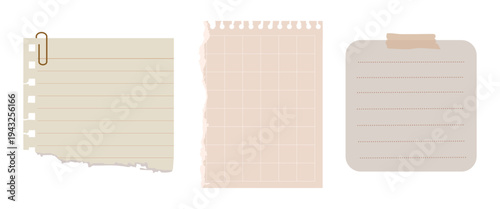 Colorful sticky notes collection vector
