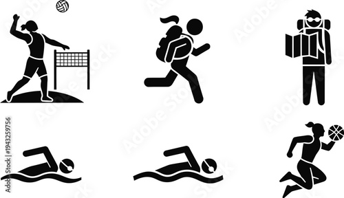 Olympic sports icons