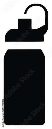 Vector black spray can icon
