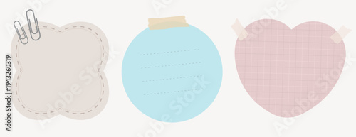 Colorful sticky notes collection vector