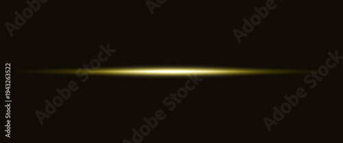 Glowing light on dark background effect vector