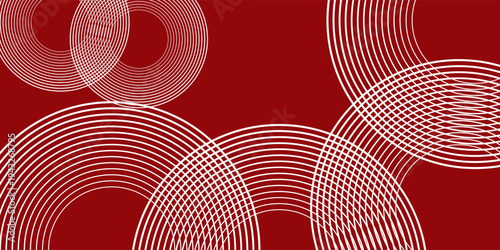 Christmas red backgroRed abstract background with glowing geometric lines. Modern shiny red gradient diagonal rounded lines  vibrant neutral good nice textureund with white snowflake design