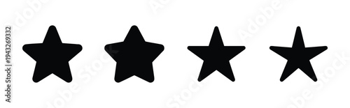 Star rating icons showing different levels of quality and achievement