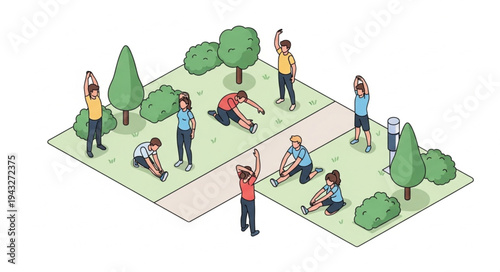 People Relaxing in Park Areas.