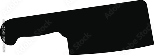 Cleaver silhouette vector flat illustration design.
