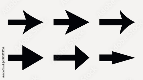 Black arrow icons collection vector elements