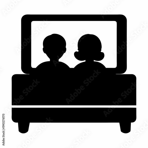 Silhouette of a couple in bed, representing relationships or intimacy in bedrooms