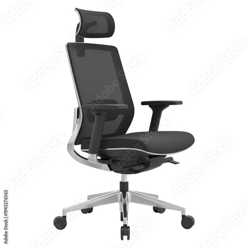 Modern Ergonomic Office Chair with Headrest and Armrests