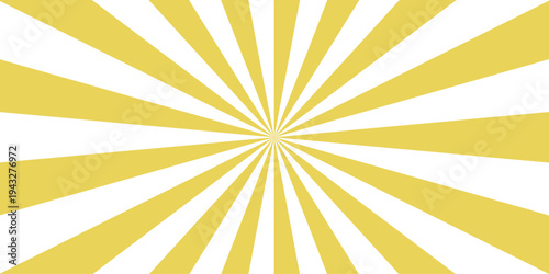 Retro vintage burst sunrise sunbeam element with spiral striped pattern. Funky ray elements with Classic vintage rays design. Radial rays light retro design with reminiscent of circus themes	