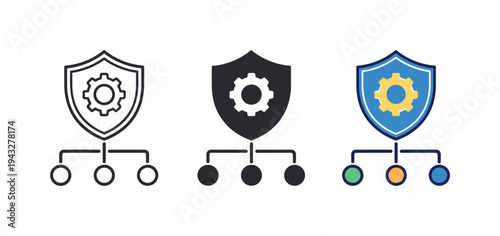 Streamlined operations outcome portrayed by a refined system governance badge reflecting efficiency, reliability, and centralized