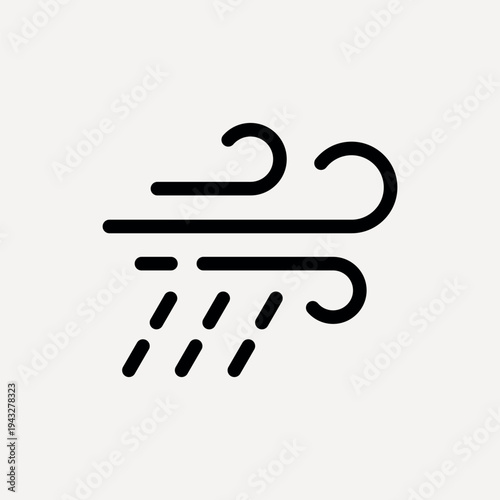 Minimalist weather icon design vector