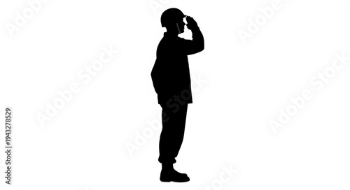 Silhouette of a Standing Man.