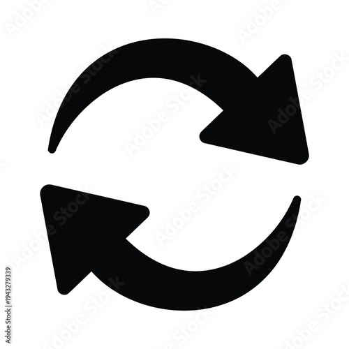 Two circular arrows icon symbolizing refresh or repeat action