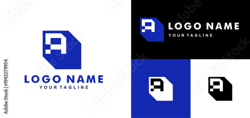 Simple and modern logo of letter a for business vector design
