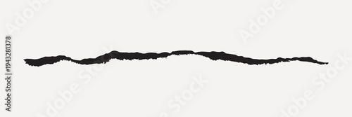 Abstract torn paper silhouette vector