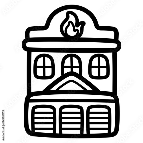 fire station illustration
