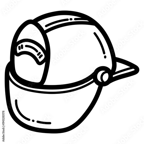firefighter helmet illustration