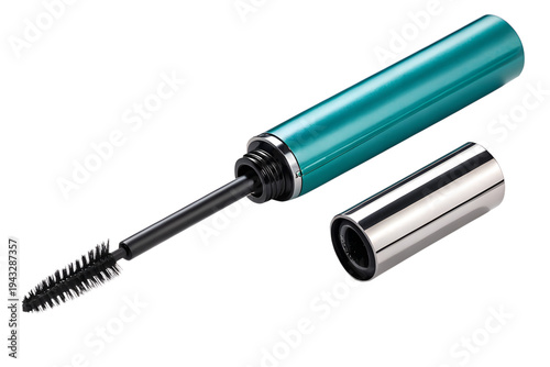Retractable Travel Mascara Wand Spoolie - Teal Telescopic Eyelash Brow Grooming Brush Tool