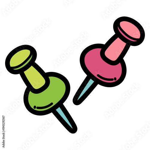 pushpin illustration