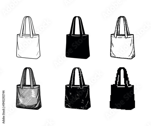 Reusable cloth shopping bag with long shoulder straps designed for eco friendly grocery carrying | Create ONE image containing