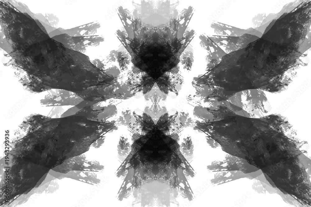 custom made wallpaper toronto digitalManchas de tinta negra que crean dibujos abstractos, usadas en psicologÃa, con fondo transparente.