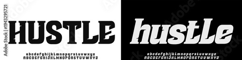 Hustle modern stylish small alphabet letter logo design