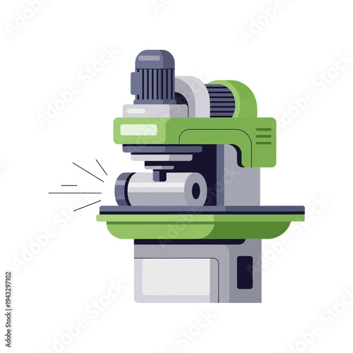 Modern Industrial Machine For Precision Metalworking Operations
