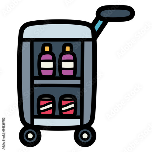 food trolley illustration