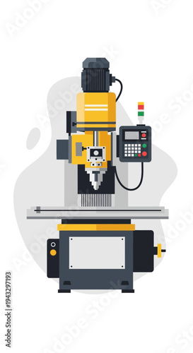 Modern Industrial Milling Machine For Precision Manufacturing Applications