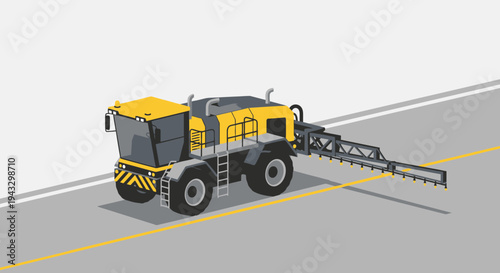 Modern Road Sprayer Vehicle For Agricultural And Industrial Applications