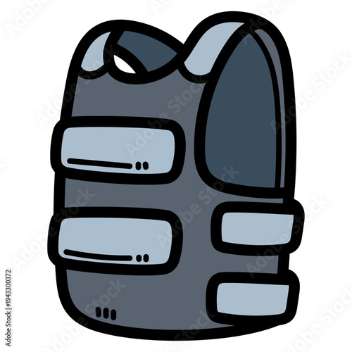 bulletproof vest illustration